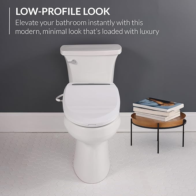 Bio Bidet USPA PRO Modern Bidet Seat, Warm Water, Heated Seat & Dryer, Remote Control, Elongated