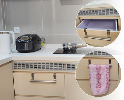 Kitchen Towel Holder Over Cabinet Door Towel Bar 2 Pieces Stainless Steel Kitchen Towel Hanger