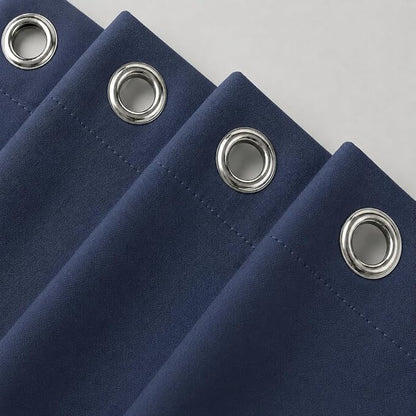 Waterproof Fabric Shower Curtain Liner, TPU Coated, PEVA-Free & Odorless, Hotel Quality, 3 Magnets, Rust-Proof Metal Grommets, Machine Washable, Navy, 72x72 Inch