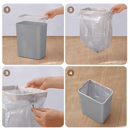 3 PACK - Small Trash Can with Lid for Bathroom - Automatic Trash Cans | Bedroom, Kitchen, Office - 2.5 Gallon Slim Smart Garbage Can Touchless - Motion Sensor Trash can Bathroom ( Grey )