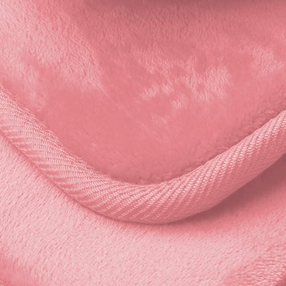 Clara Clark 3 Piece Bathroom Rugs Bath Mat Set, Velvet Memory Foam Bath Mats for Bathroom - Non-Slip, PVC Backing Bath Rugs, Washable - Dries Quickly, Pink