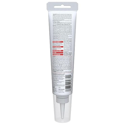 GE Advanced Silicone Caulk for Kitchen & Bathroom, White, 2.8 fl oz Tube, 2 Pack - 100% Waterproof Silicone Sealant, 5X Stronger Adhesion, Shrink & Crack Proof