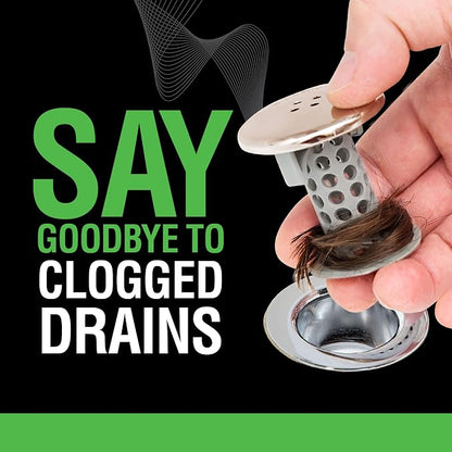 SinkShroom Revolutionary Bathroom Sink Drain Protector Hair Catcher, Strainer, Snare, Nickel Edition