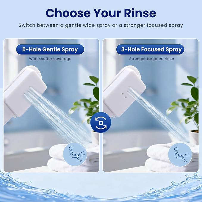 Portable Bidet for Travel, 400ml Rechargeable Electric Bidet Sprayer