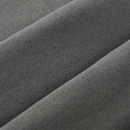 DOSLY Ides Farmhouse Shower Curtain, Beige and Gray Stripe, Button Curtain, Linen and Cotton Woven Fabric, Rustic Charm Country Chic Style, 72x78 in