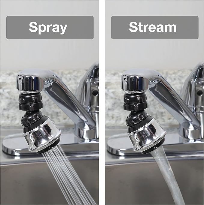 DANCO 10500 Dual Threaded Water Saving Faucet Aerator, 15/16-27 Male X 55/64-27 Female, 1.5 gpm