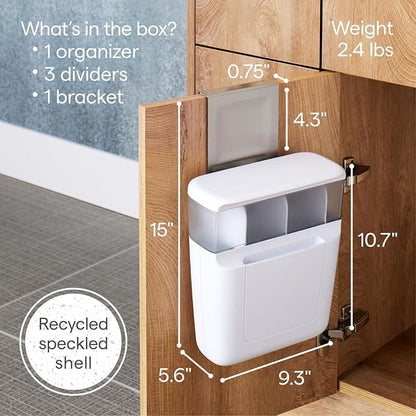 YouCopia DoorStash Toiletry Organizer, Hanging Cabinet Bathroom Storage