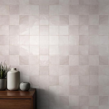 MSI Renzo Sterling Glossy Ceramic Square Wall Tile for Bathroom, Kitchen & Shower – Sample