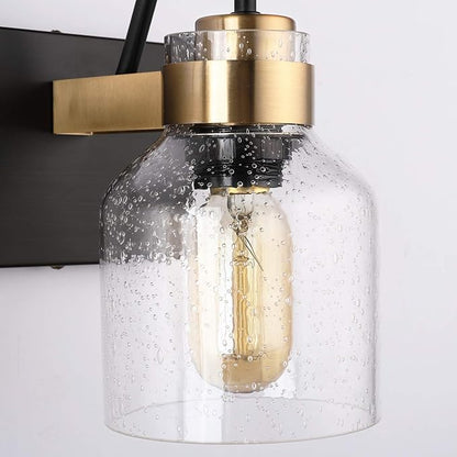 PRESDE Bathroom Vanity Light Fixtures Over Mirror 6 Light Vintage Bronze Brushed Black Bath Vanity Lighting
