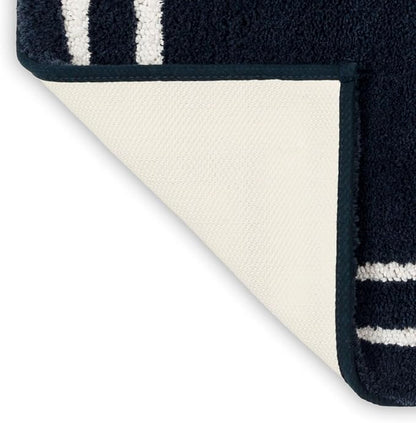 Mohawk Home His Casual Novelty; Solid Navy Blue 1' 5" X 2' Bath Mat Perfect for Bathroom