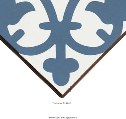 MSI Zenzibar Encaustic Sample Matte Porcelain Wall Tile for Bathroom, Floor Tile and Kitchen Backsplash
