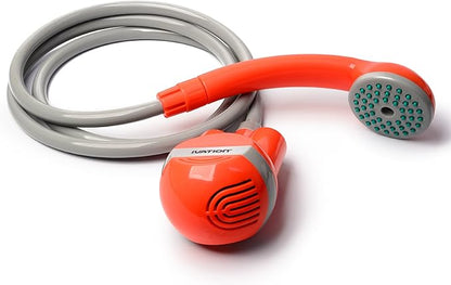 Ivation Portable Outdoor Shower, Battery Powered, Water Pump, Rechargeable | Pumps from any basin, sink, or tub for camping, dog washing, baby bathing, beach rinsing, and gardening; 60-min battery