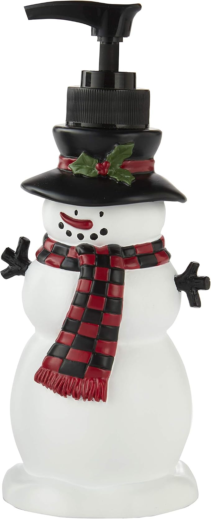SKL Home Christmas Woodland Winter Snowman Soap/Lotion Dispenser, Multi | Can be used in the bathroom, kitchen, bar or any sink space.