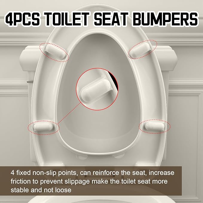 Elongated(Oval) Toilet Seat, Quick-Attach Hardware Metal Hinges, Heavy Duty, Slow Soft and Quiet Close, Durable and Sturdy, Easy to clean, Fits Elongated(Oblong) Toilets, Almond/Bone(18.5″)