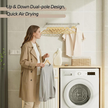Alise Double Towel Bar,28" Towel Rack for Bathroom Wall Mount,Brush Nickel | SUS304 Stainless Steel Bathroom Towel Holder, Quick Drying Towel Hanger Towel Rod, Useable Length 26.9"