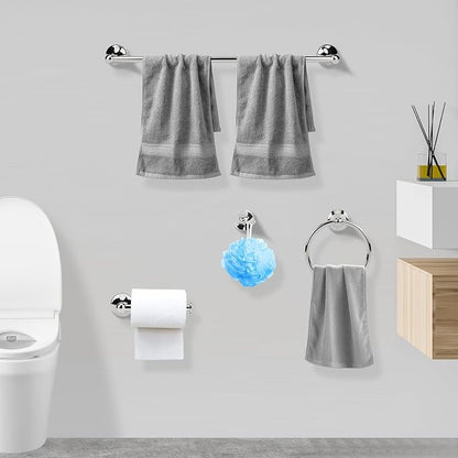 4 Piece Antique Bathroom Hardware Accessories Set Chrome,Towel bar Set 24 Inch Towel Bar Set,Towel Rack Set,Bathroom Towel Holder Set