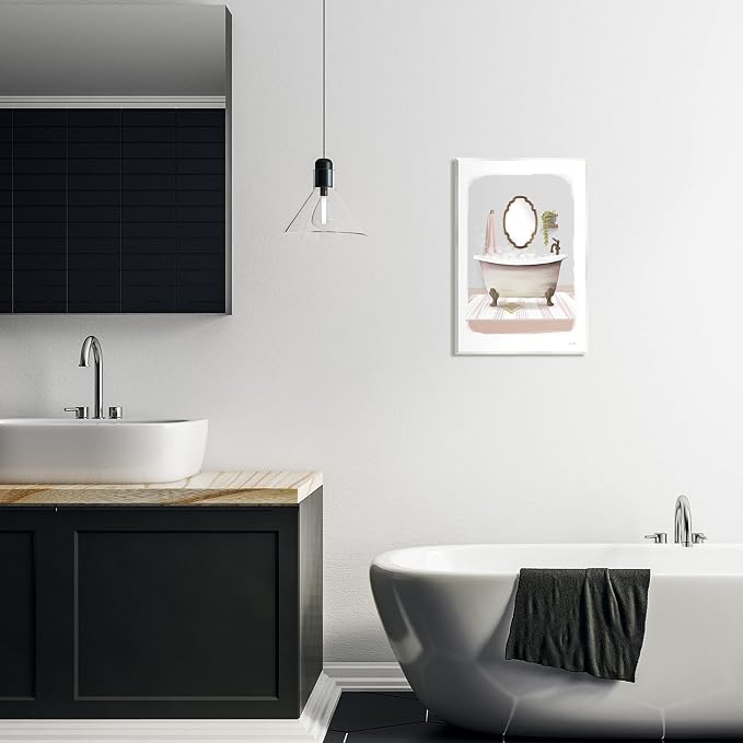 Bubble Bath Tub Bathroom, 13 x 19 Inch Mounted Print on Wall Plaque | Stupell Industries · By House Fenway · Hand finished · Ready to hang · Made in USA
