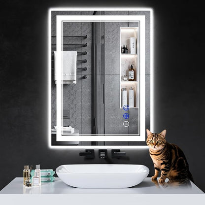 30"x22" LED Bathroom Mirror with Lights,Anti-Fog,3 Color Modes