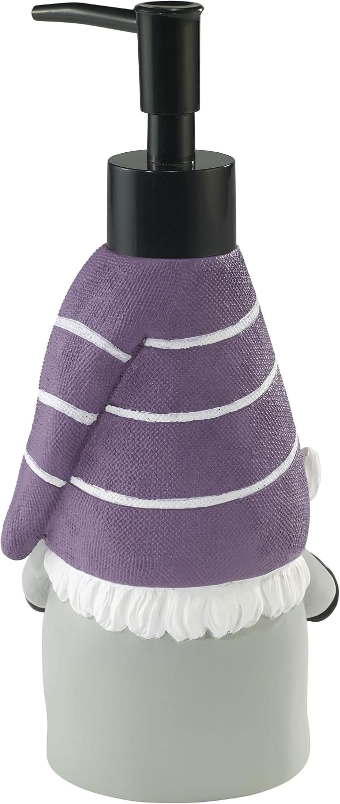 Avanti Linens - Soap Dispenser/Lotion Pump, Guest Bathroom Essentials, Gnome with Purple Hat Home Decor (Halloween Collection)