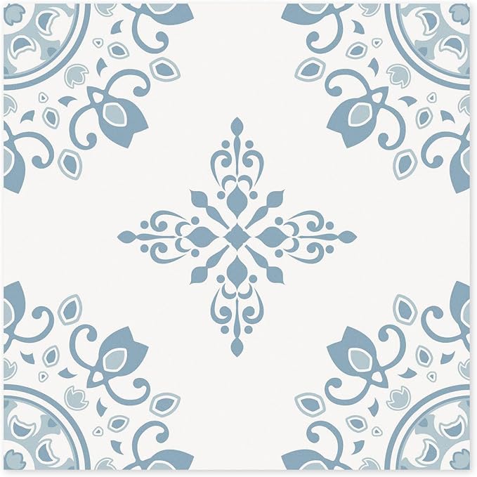 Peel & Stick Floor Tile Stickers, DIY Flooring for Kitchen, Dining Room, Bathrooms, Pet House and More, Self-Adhesive 8x8 inches,10 Pack (1640)