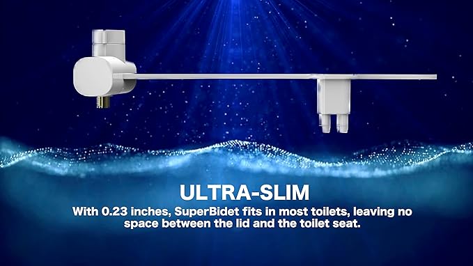 – Quality bidet attachment, elegant design | Dual nozzle for front and rear fresh water wash. Non-electric and retractable sprayers. Ultra-slim and easy to fit.