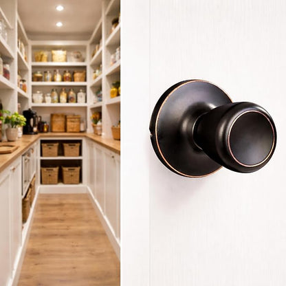 Design House Terrace Interior Door Knob - Dummy Door Lever for Interior Door, Oil Rubbed Bronze Design House 728691