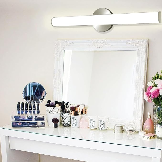 LED Bathroom Vanity Light, 16W 24inch Bathroom Lights Fixture,1600LM Led Vanity Lights Bar, 4000K Natural White Bath Wall Lighting Fixture Sconce Indoor, Vanity Light Fixtures Over Mirror