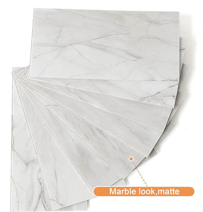 VAOVI Matte Peel and Stick Tiles Bathroom Wall(23pcs,Web Gray)