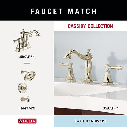 Delta Cassidy (1-Pack) Hand Towel Holder Polished Nickel Towel Racks for Bathroom Wall Round Towel Ring Holder for Bath Towel Hanger for Kitchen, Bathroom Accessories 79746-PN