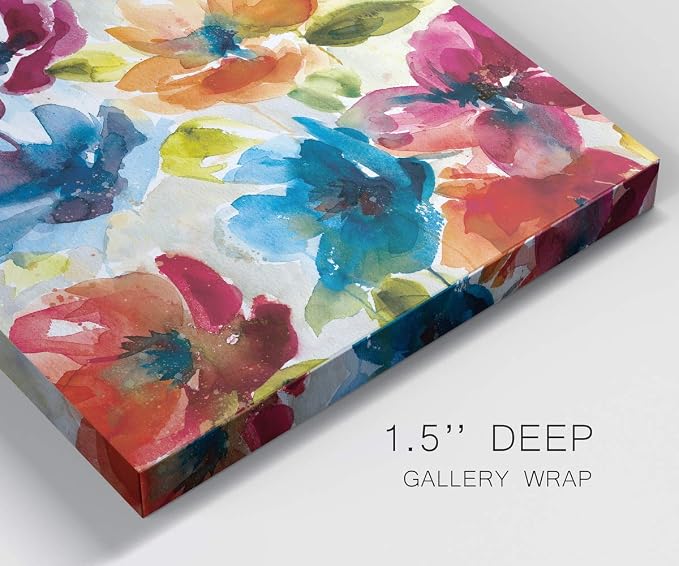 Renditions Gallery Color My World Wall Art, Premium Gallery Wrapped Canvas Decor, Ready to Hang, 40 in H x 40 in W, Made in America Print