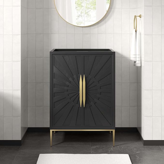 Modway Awaken Bathroom Vanity Cabinet, 24", Black
