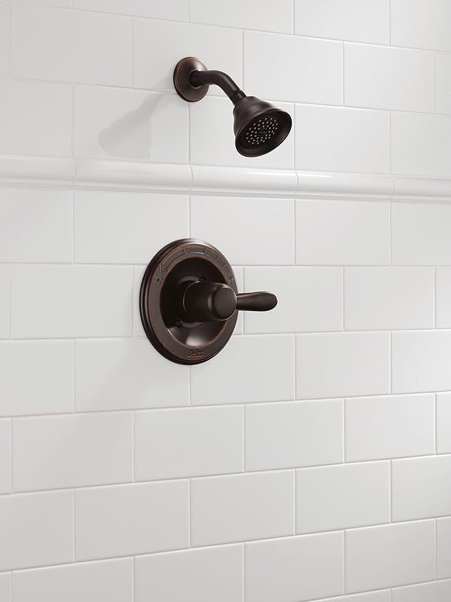 Delta Lahara 14 Series 5-Setting Shower Faucet Set, Oil Rubbed Bronze Shower Head and Handle Set, Valve Trim Kit, Venetian Bronze T14238-RB (Valve Not Included)