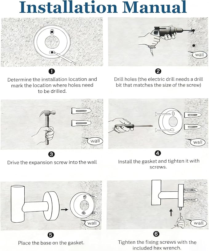 4-Pieces Wall Mount Bathroom Hardware Set,23.6 Inch Towel Bar,Matte Black | Stainless Steel Bathroom Accessories Set,Waterproof Towel Bar ,Toilet Paper Holder with Shelf,Towel Ring,Coat Hook,Rectangle
