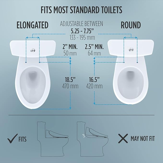 TOTO® WASHLET® KC2 Electronic Bidet Toilet Seat with Heated Seat and SoftClose Lid, Round, Cotton White - SW3023#01