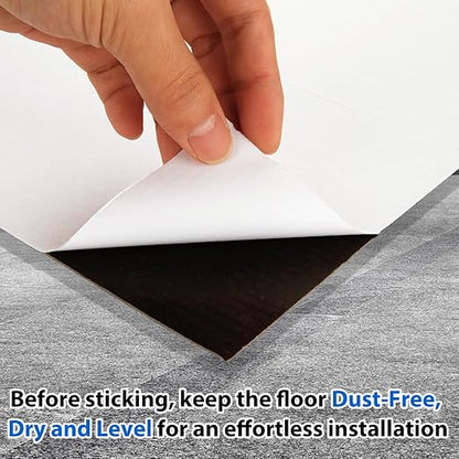 40 Sheet Vinyl Flooring 12x12 Inch Peel and Stick Floor Tile Waterproof Wood Grain Flooring Tile Clearance Self Adhesive Vinyl Floor Tiles Sticky Laminate Flooring Stick on Bathroom Kitchen RV