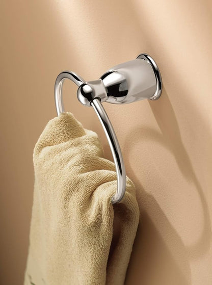 Moen YB8086BC Mason Hand-Towel Ring, Brushed Chrome (Pack of 2)
