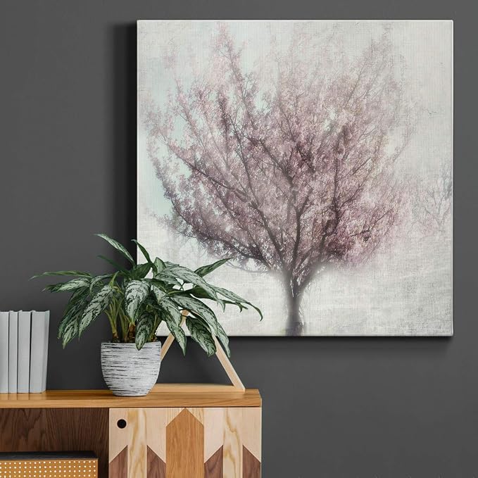 Renditions Gallery Blossoms of Spring Wall Art, Premium Gallery Wrapped Canvas Decor, Ready to Hang, 40 in H x 40 in W, Made in America Print