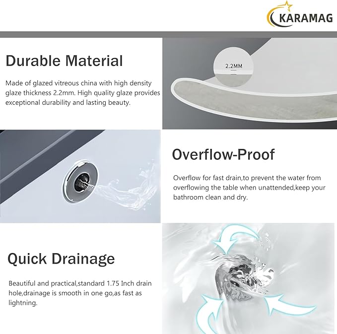 14 Inch Undermount Bathroom Sink Rectangle Small Undermount Sink White Ceramic Under Counter Bathroom Sinks with Overflow (14.0"x12.5")