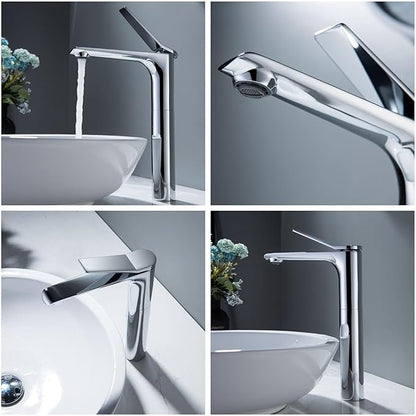 Bathroom Water Faucet Single Hole Faucet for Bathroom Sink Single Handle Hot and Cold Chrome