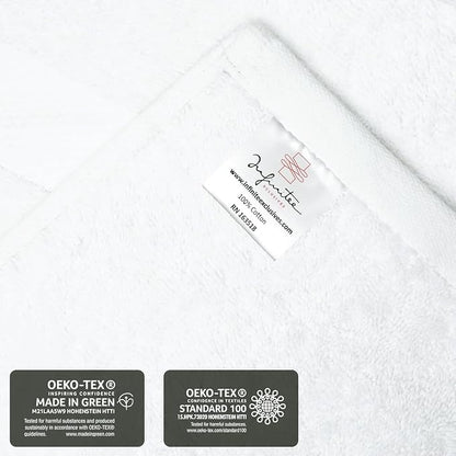 Infinitee Xclusives 100% Cotton Luxury Wash Cloths for Showering - 4 Pack | Washcloths [13x13] - Soft and Absorbent Face Towels for Bathroom Wash Clothes - Gym, Spa & Hotel Use