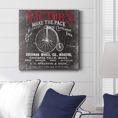 Renditions Gallery Antique Bicycle Wall Art, Premium Gallery Wrapped Canvas Decor, Ready to Hang, 16 in H x 16 in W, Made in America Print