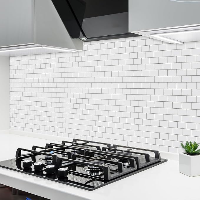 Peel and Stick BacksplashJoysticky 10-Sheet Peel and Stick Backsplash, 12" * 12" Laser Crystal Texture Stick on Tiles Backsplash for Kitchen & Bathroom，Thicker Design Peel and Stick Wall Tiles