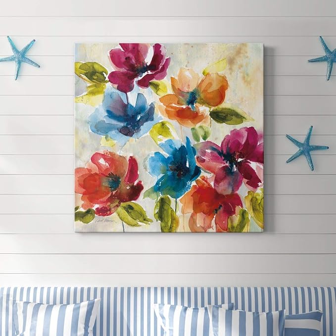 Renditions Gallery Color My World Wall Art, Premium Gallery Wrapped Canvas Decor, Ready to Hang, 32 in H x 32 in W, Made in America Print