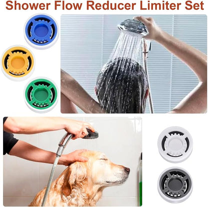 10pcs Shower Head Flow Restrictor, 1.5 1.8 2.0 2.5 3.0 GPM | Shower Head Flow Reducer, Shower Head Water Saver, Shower Head Limiter for Bathroom, Kitchen, 0.56 × 0.54 × 0.21 inch