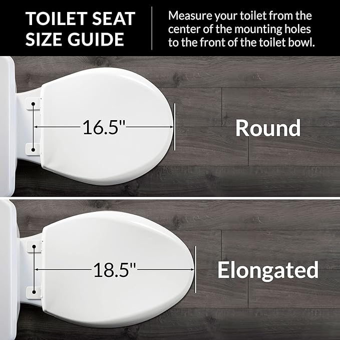 Bio Bidet by Bemis 1500EC Toilet Seat with Perfect Fit, Fresh Water Spray, Non-Electric, Easy to Install Bidet, ELONGATED, Silver