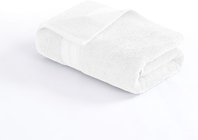 Modern Threads 4-Pack SpunLoft Bath Towel White 30x54