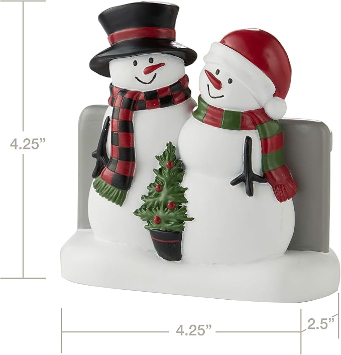 SKL Home Christmas Woodland Winter Snowman Toothbrush Holder, Multi | Coordinates with the Woodland Winter Snowman bath collection.