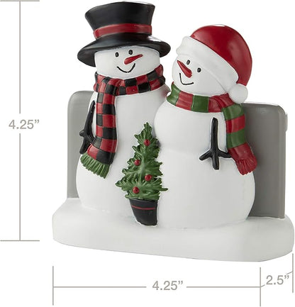 SKL Home Christmas Woodland Winter Snowman Toothbrush Holder, Multi | Coordinates with the Woodland Winter Snowman bath collection.
