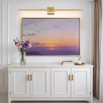 Modern Bathroom Light Fixtures Over Mirror - 39 Inch Brushed Gold Vanity Light Bar 28W Dimmable 5CCT LED Vanity Lights for Bathroom Mirror Cabinets Bedroom