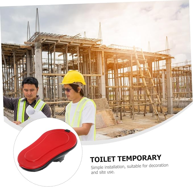 POPETPOP Portable Squatting Toilet Durable Temporary Toilet for Construction Sites Easy to Use Camping Toilet for Outdoor Needs Sturdy Design for Emergency Situations Lightweight